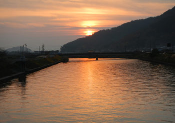 長命寺川の夕陽.jpg